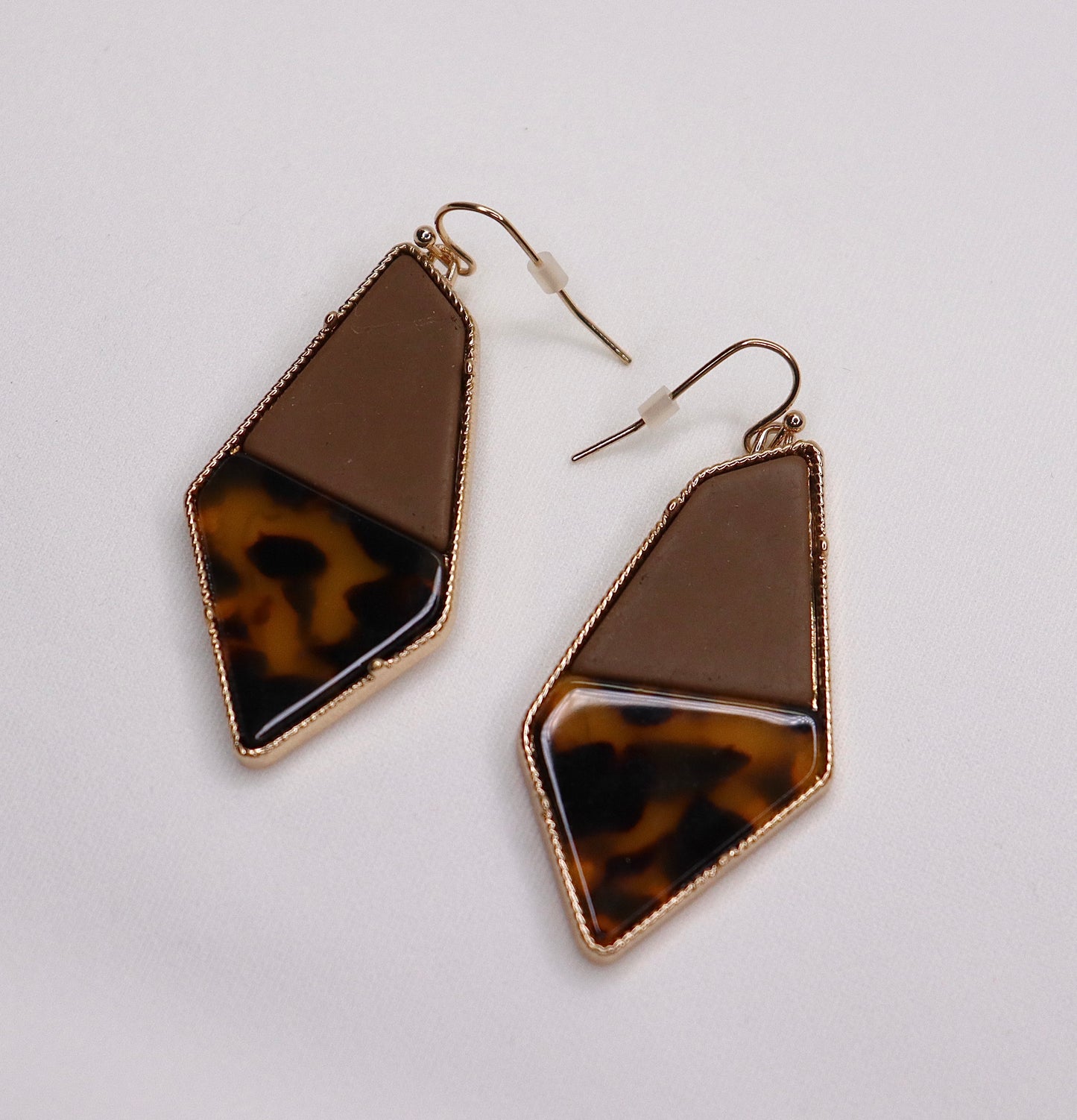 Geometric Tortoise Earrings