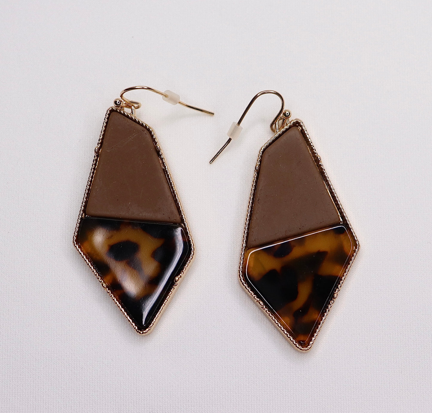 Geometric Tortoise Earrings