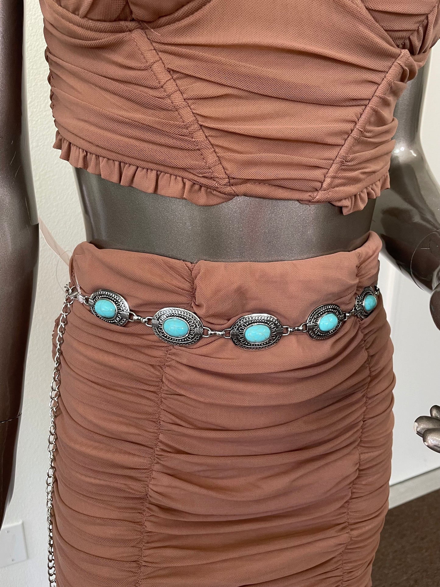 Turquoise Chain Belt