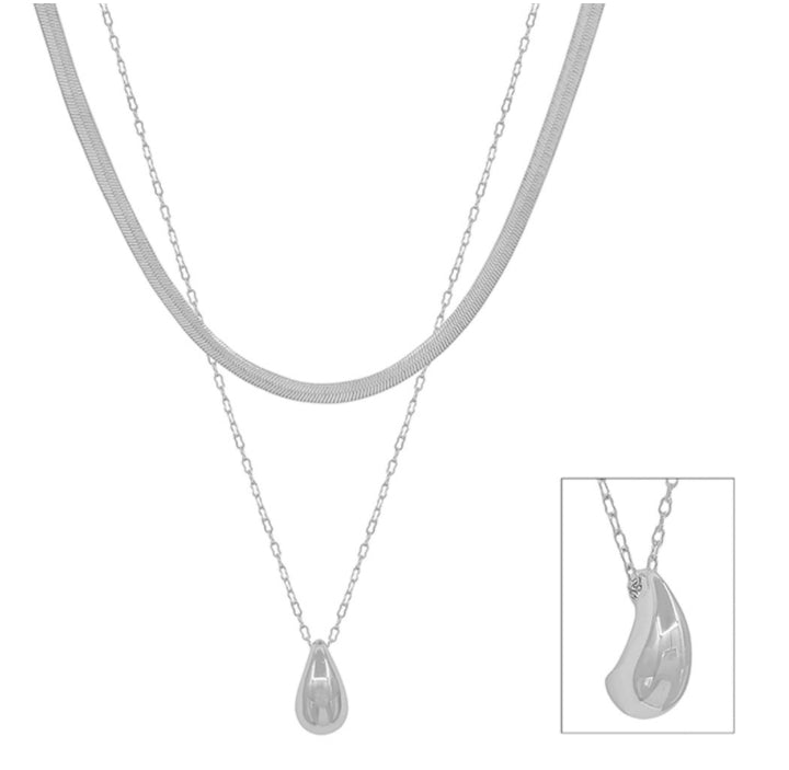 Teardrop Pendant Necklace