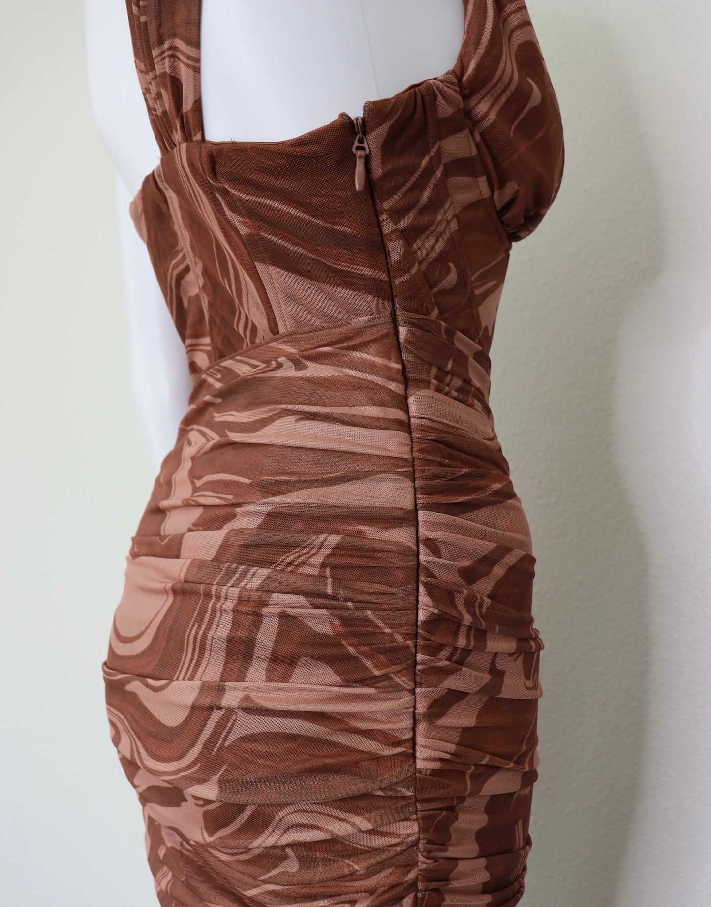 Swirl Marble Midi Dress