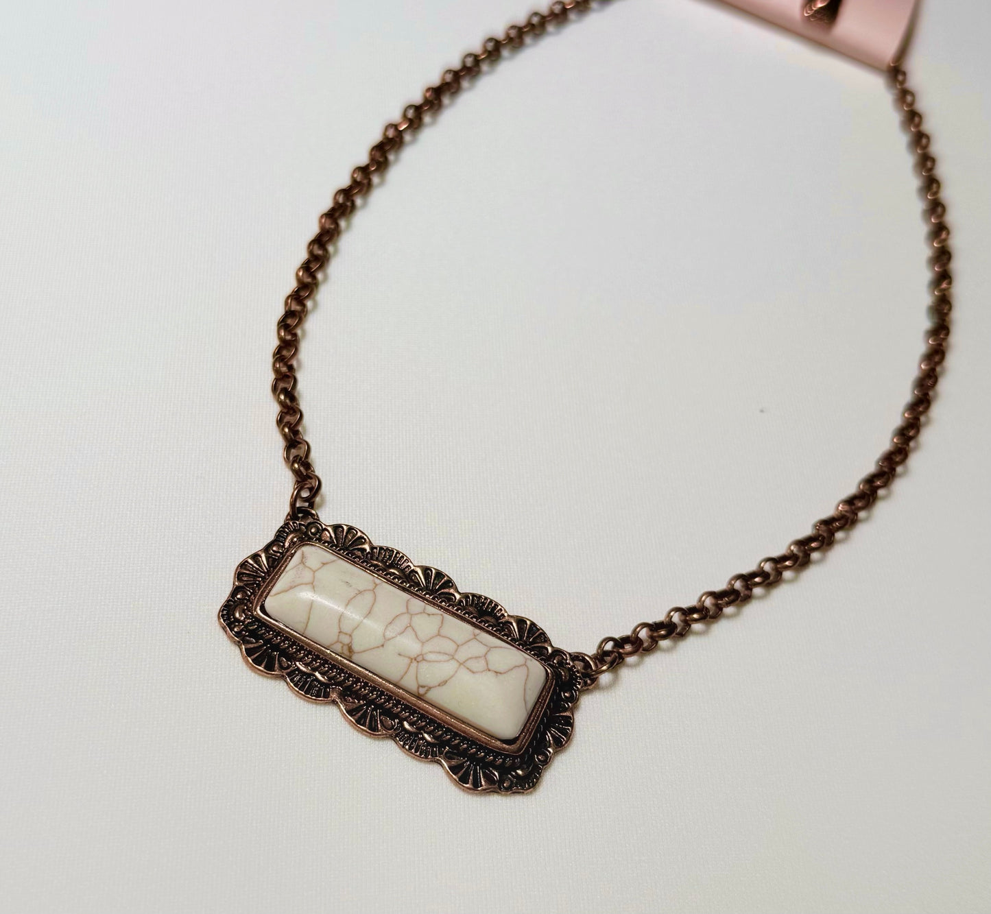 Copper & Cream Western Necklace