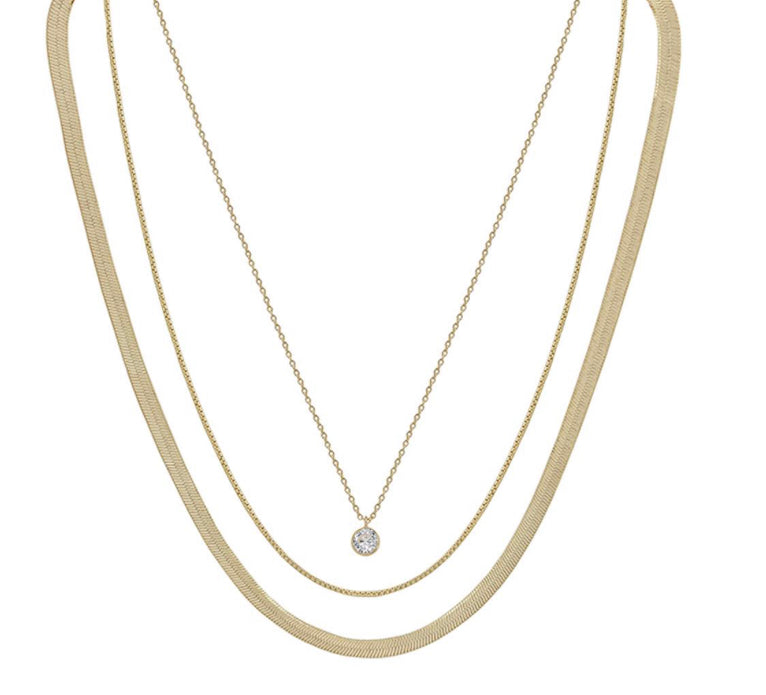 Multi-Layer Gem Necklace