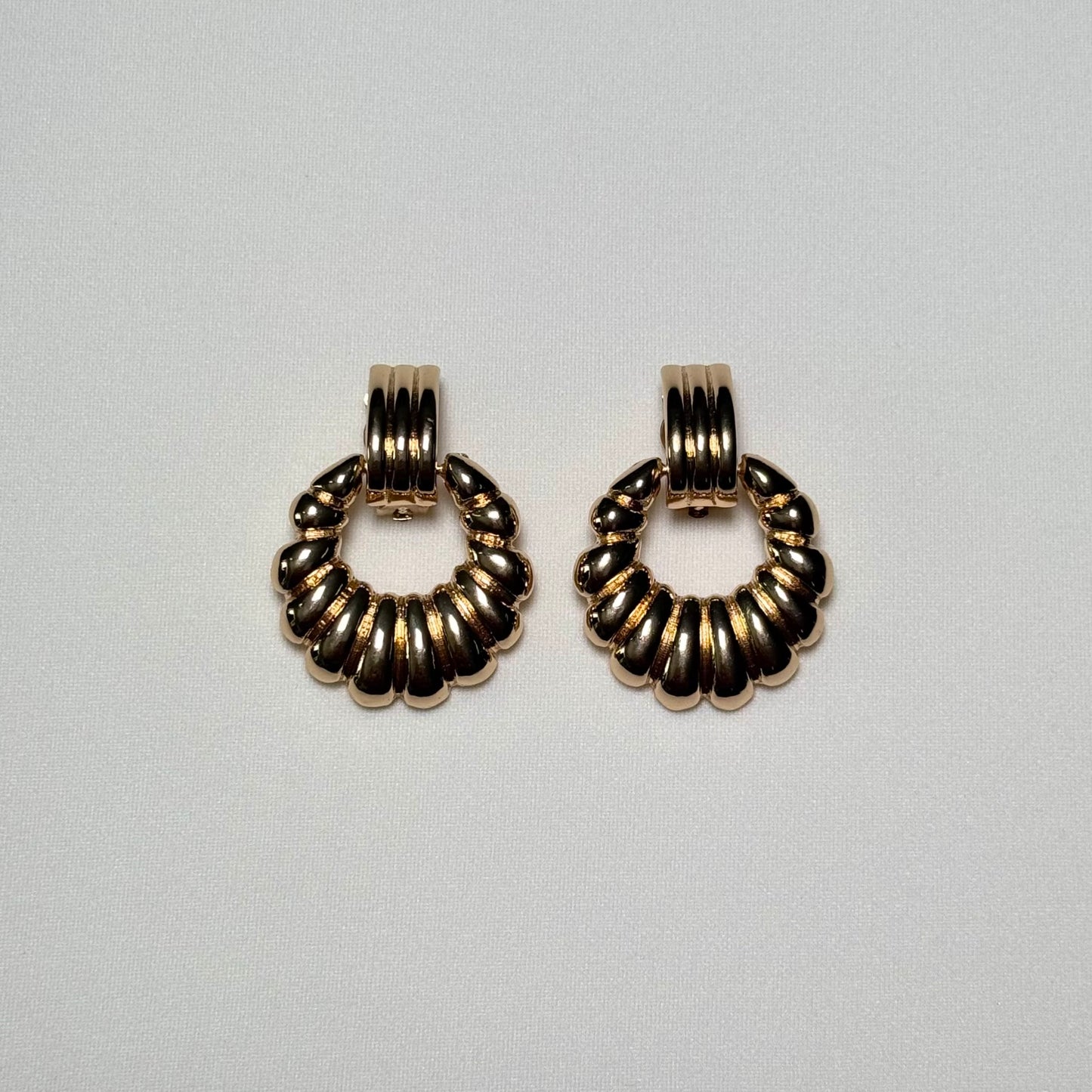 Etched Clip-On Earrings