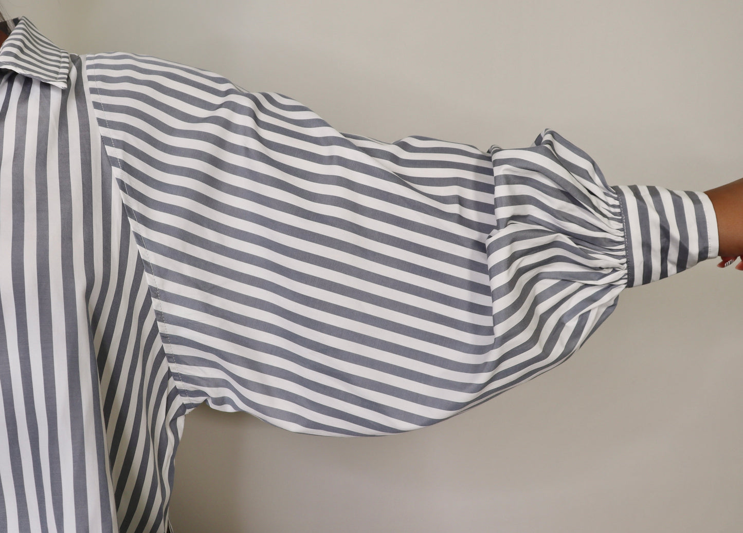 Balloon Sleeve Button Down Top