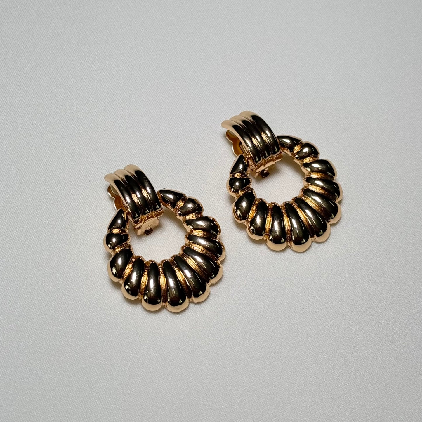 Etched Clip-On Earrings