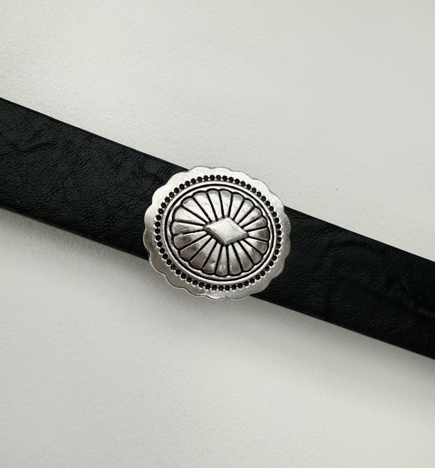 Mini Concho Leather Belt