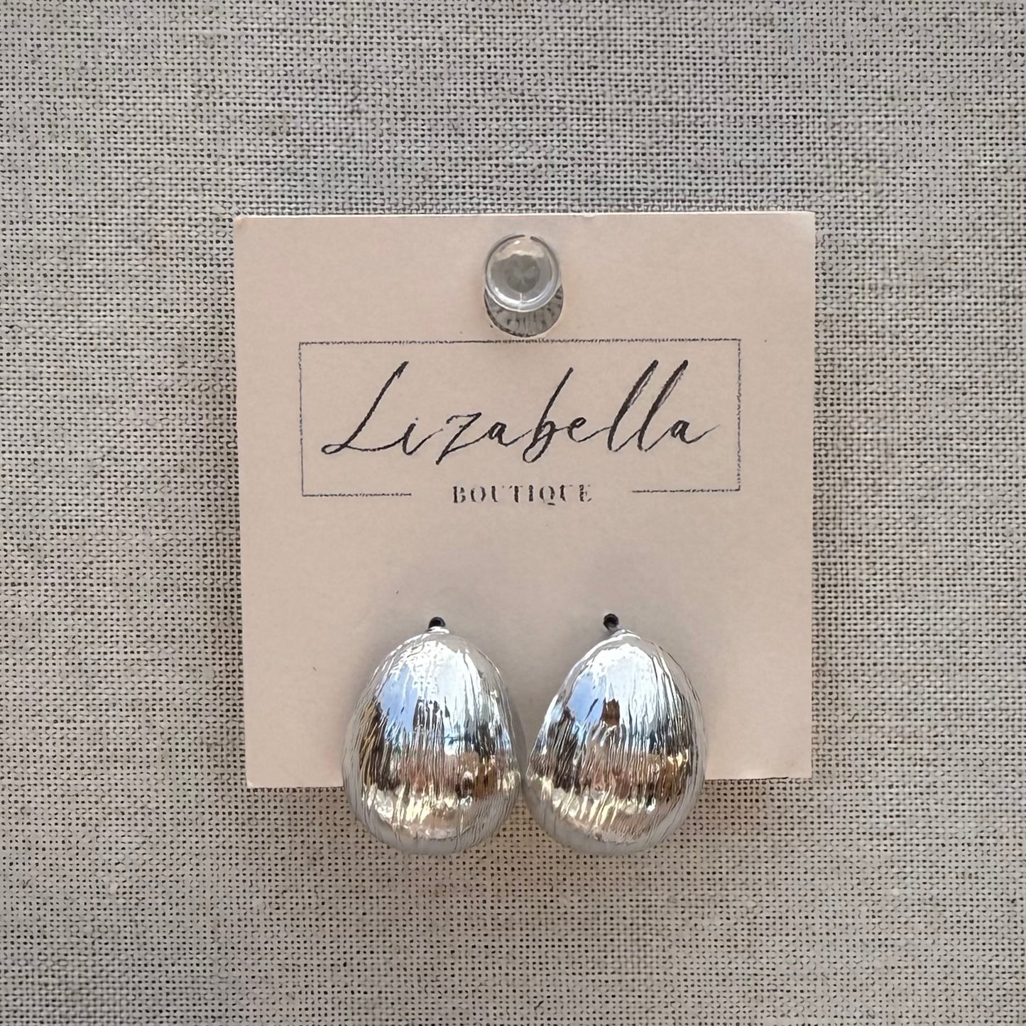 Textured Teardrop Earrings