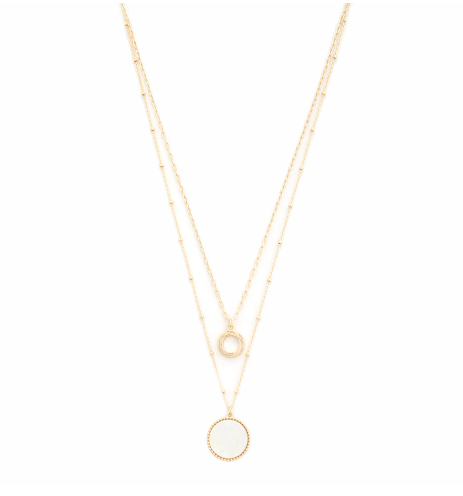 Mother of Pearl Pendant Necklace