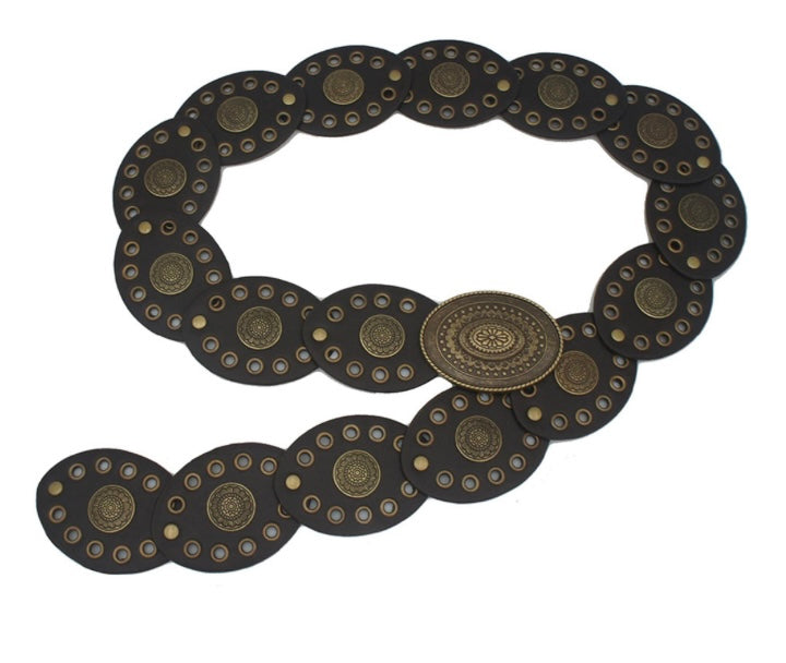 Embossed Oval Disc Belt