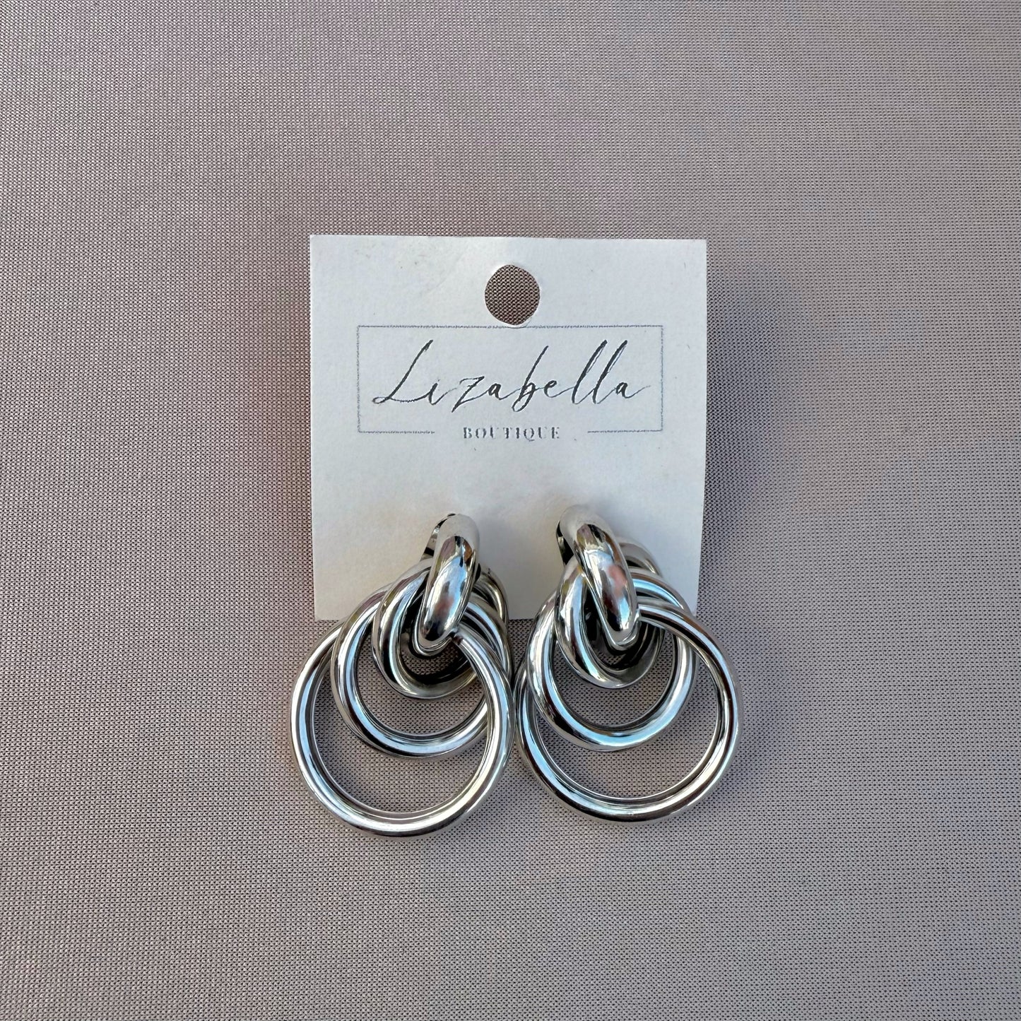 Layered Hoop Statement Earrings