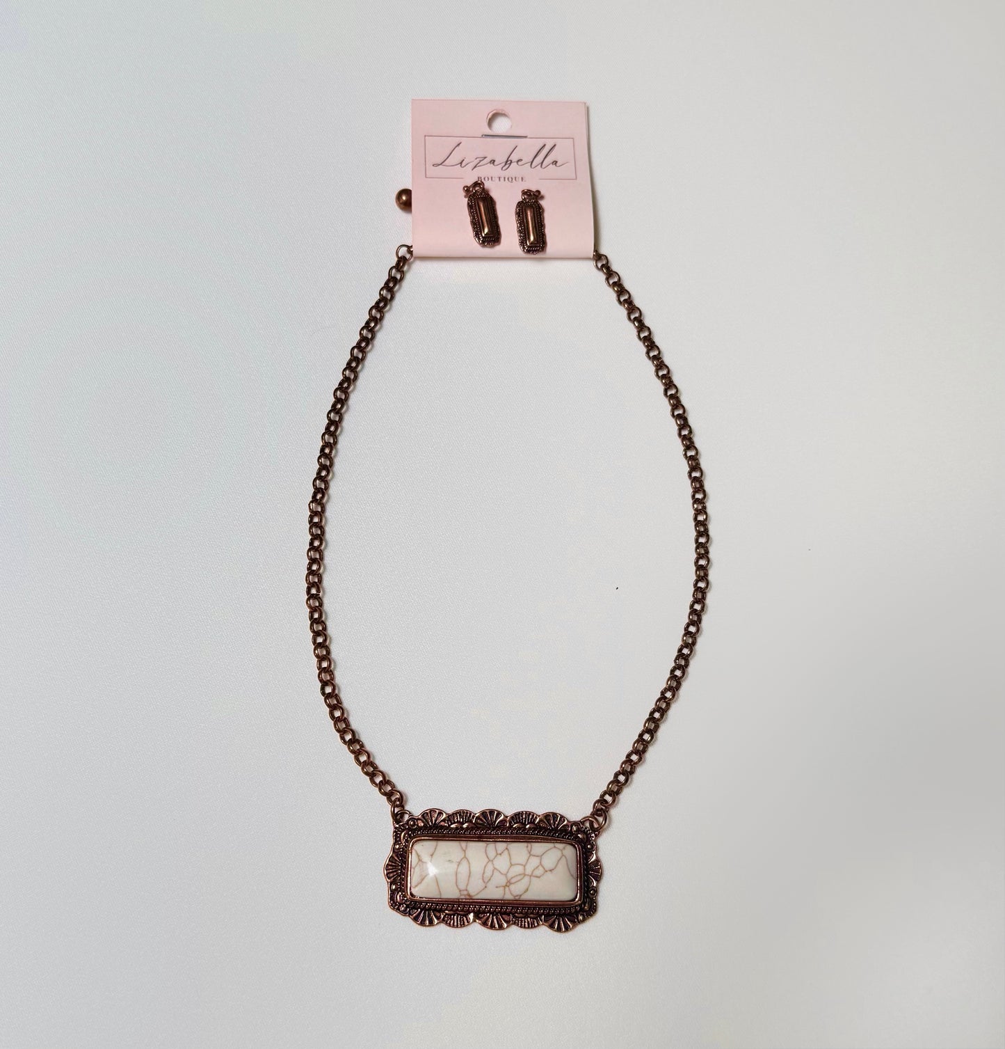 Copper & Cream Western Necklace