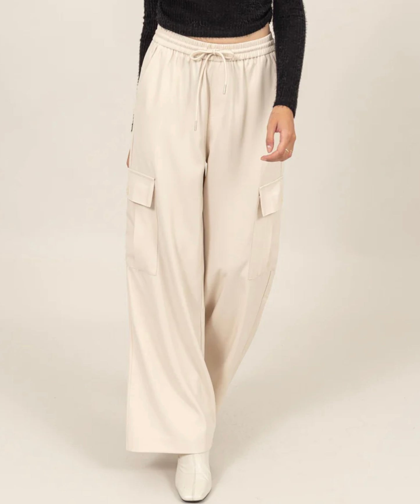 Wide Leg Drawstring Pants