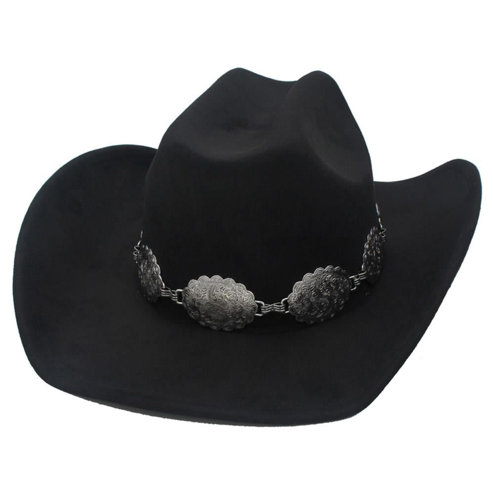 Swirl Flora Concho Band Cowboy Hat