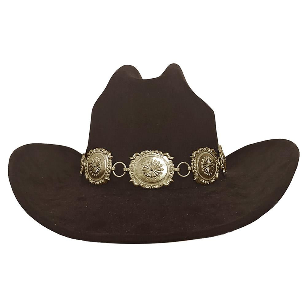 Western Florette Concho Banded Cowboy Hat