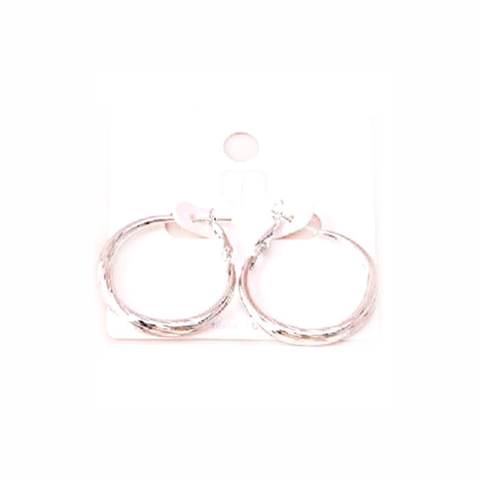 Brush Hoop Earring