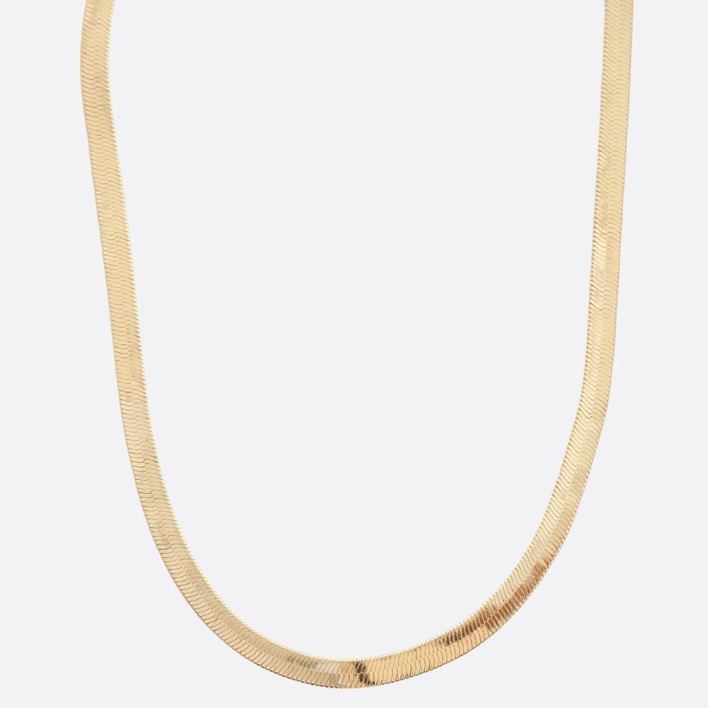 Snake Link Gold Dipped Necklace