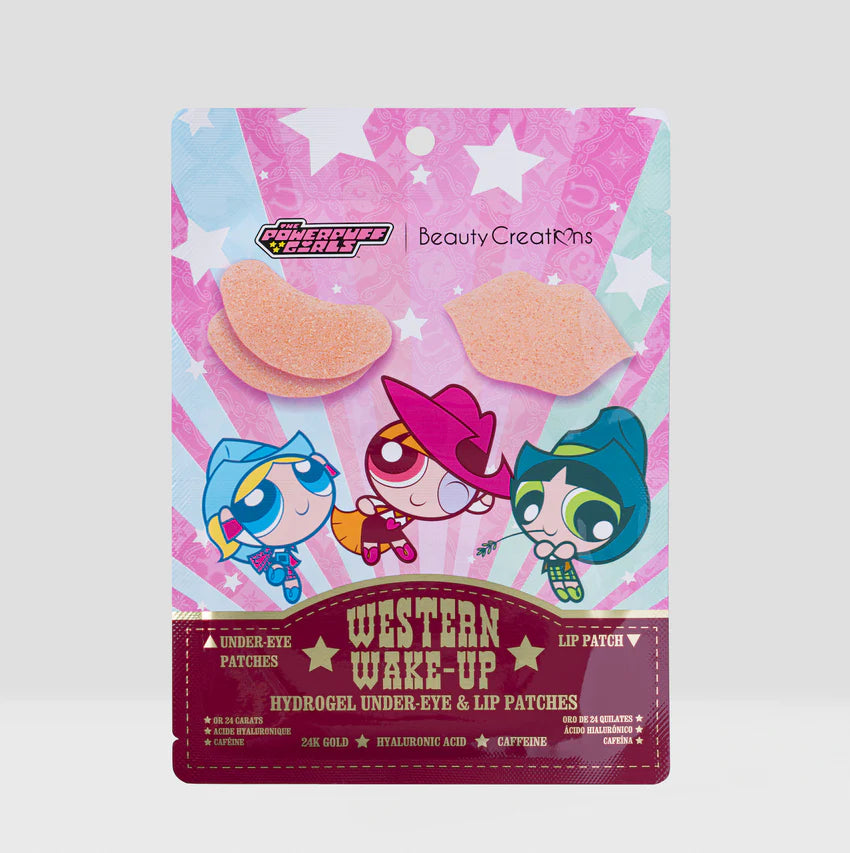 The Power Puff Girls x Beauty Creations Western Wake-up Hydrogel Under-Eye & Lip Patches