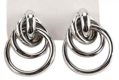 Layered Hoop Statement Earrings