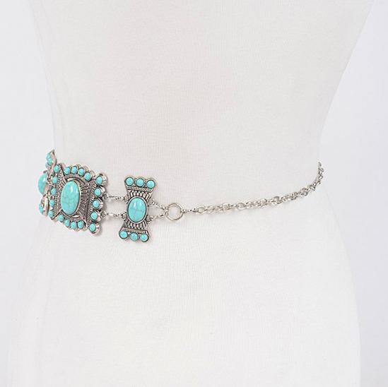 Turquoise Western Chain Belt