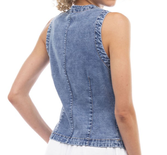 Western Denim Vest