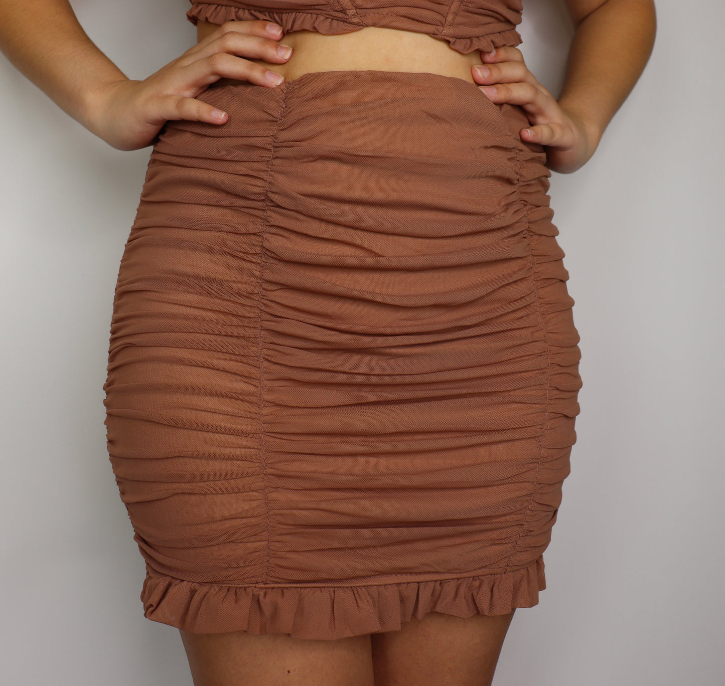 Mocha Ruffle Set