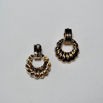 Etched Clip-On Earrings
