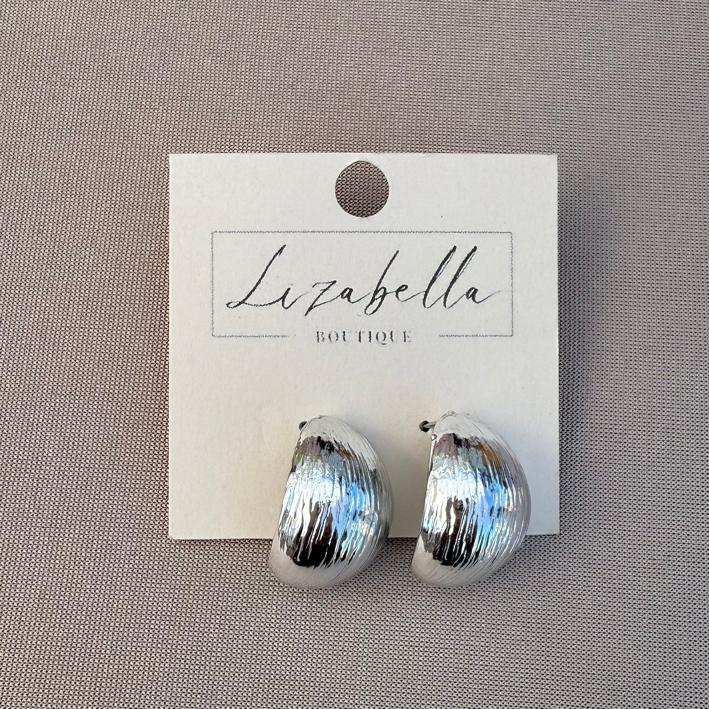 Textured Teardrop Earrings