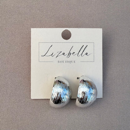 Textured Teardrop Earrings