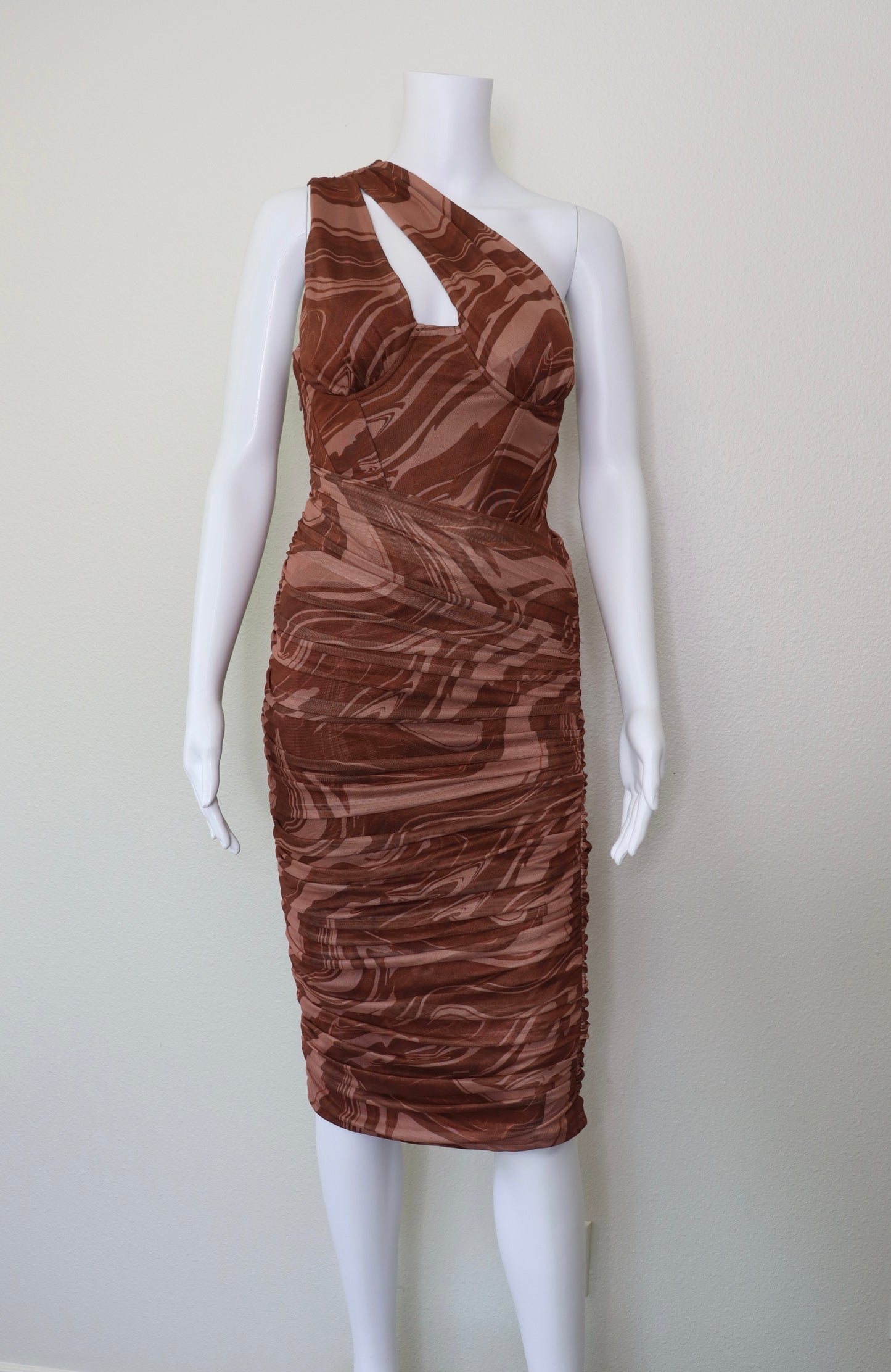 Swirl Marble Midi Dress