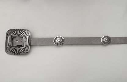 Mini Concho Leather Belt