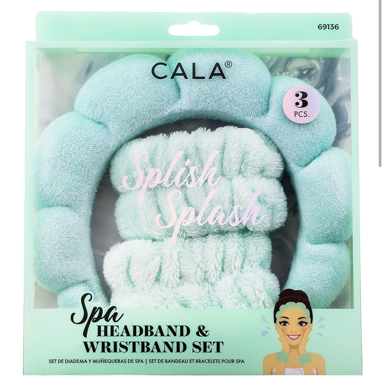 Spa Headband & Wristbands Set