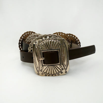 Leather Concho Belt