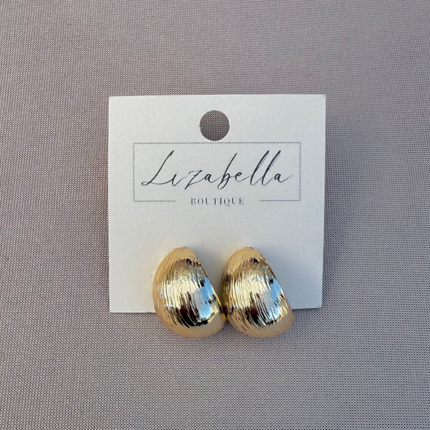 Textured Teardrop Earrings