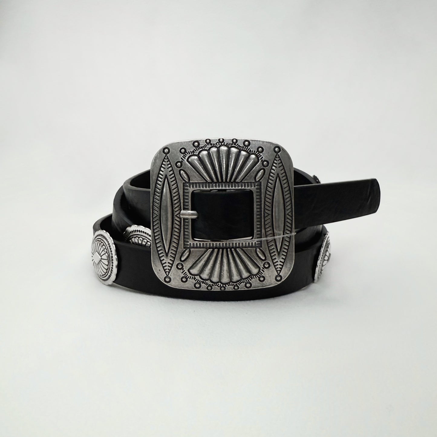 Mini Concho Leather Belt