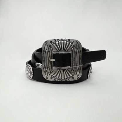 Mini Concho Leather Belt