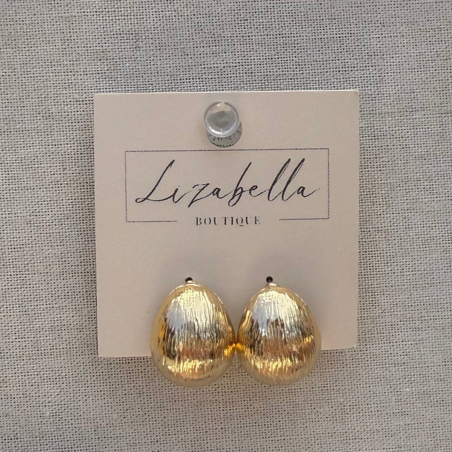 Textured Teardrop Earrings
