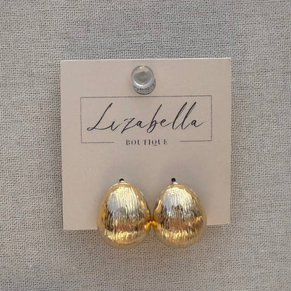 Textured Teardrop Earrings