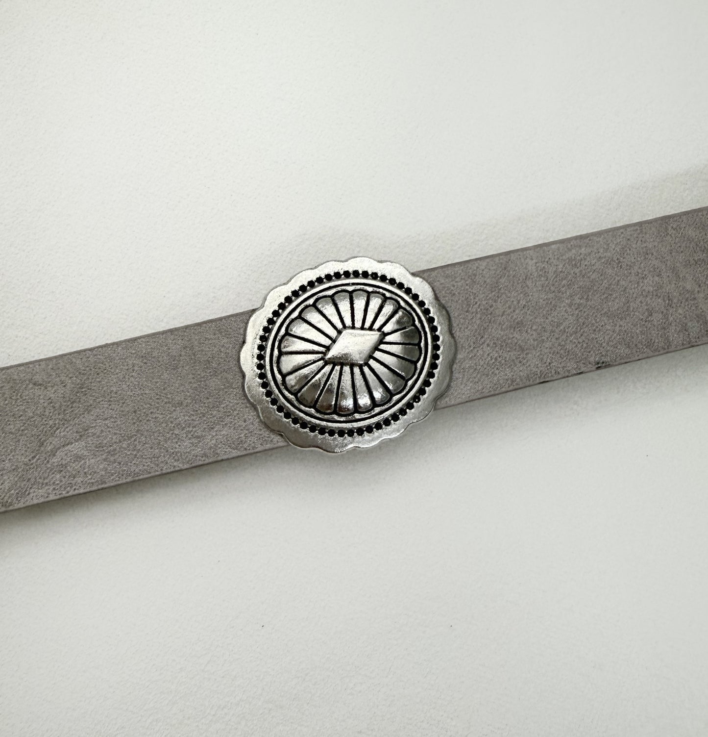 Mini Concho Leather Belt