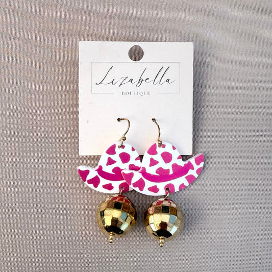 Cowgirl Mirrorball Earrings