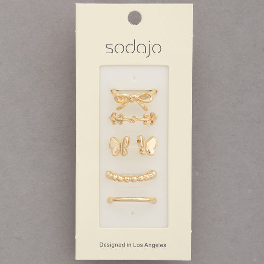 Butterfly Ring Set