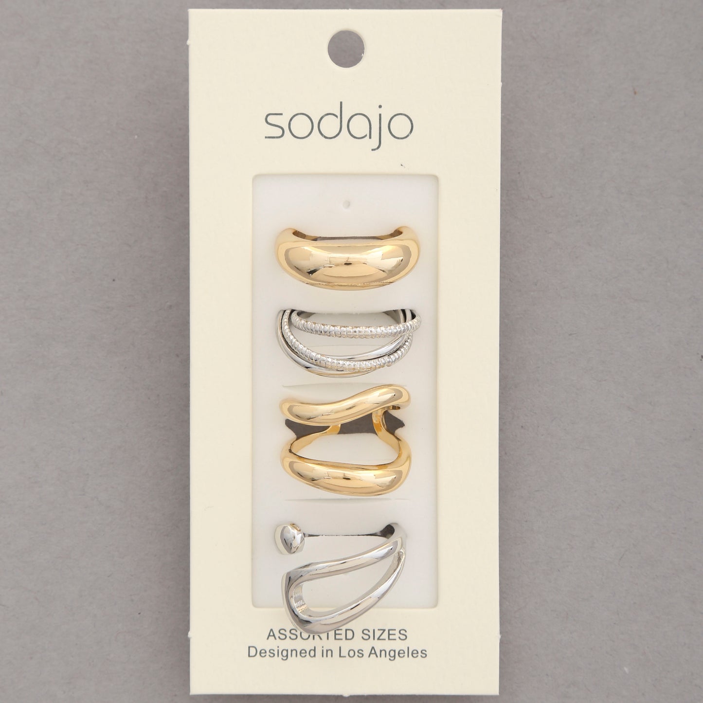 Mixed Metals Ring Set