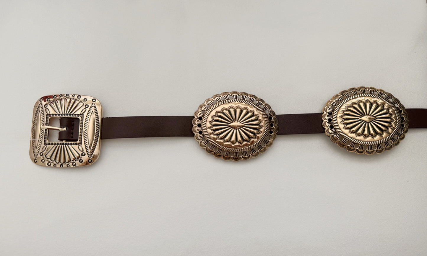 Leather Concho Belt