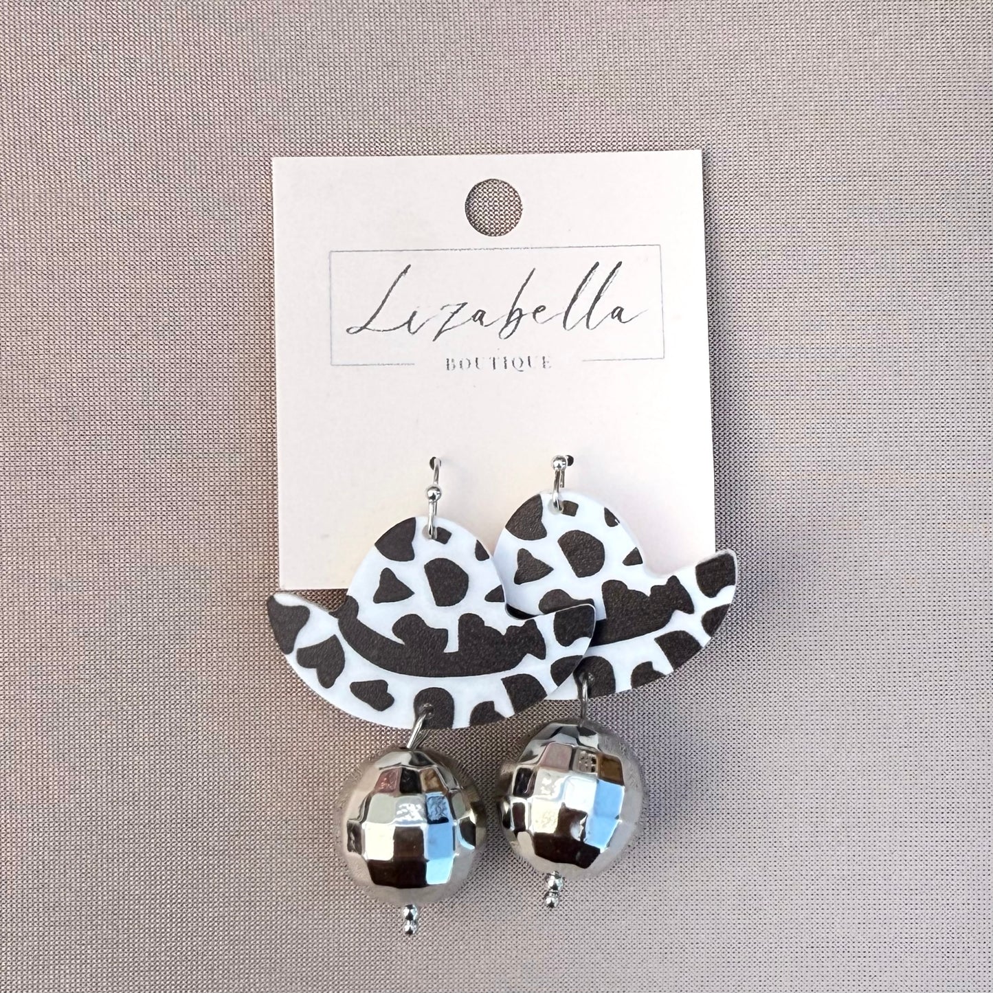 Cowgirl Mirrorball Earrings