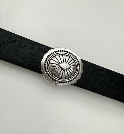 Mini Concho Leather Belt
