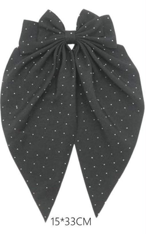 Bling Long Tail Hair Bow