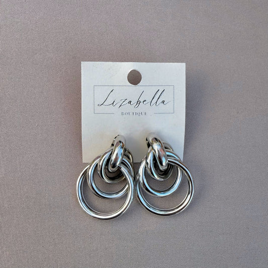 Layered Hoop Statement Earrings