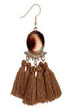 Rhinestone Tassel Earrings