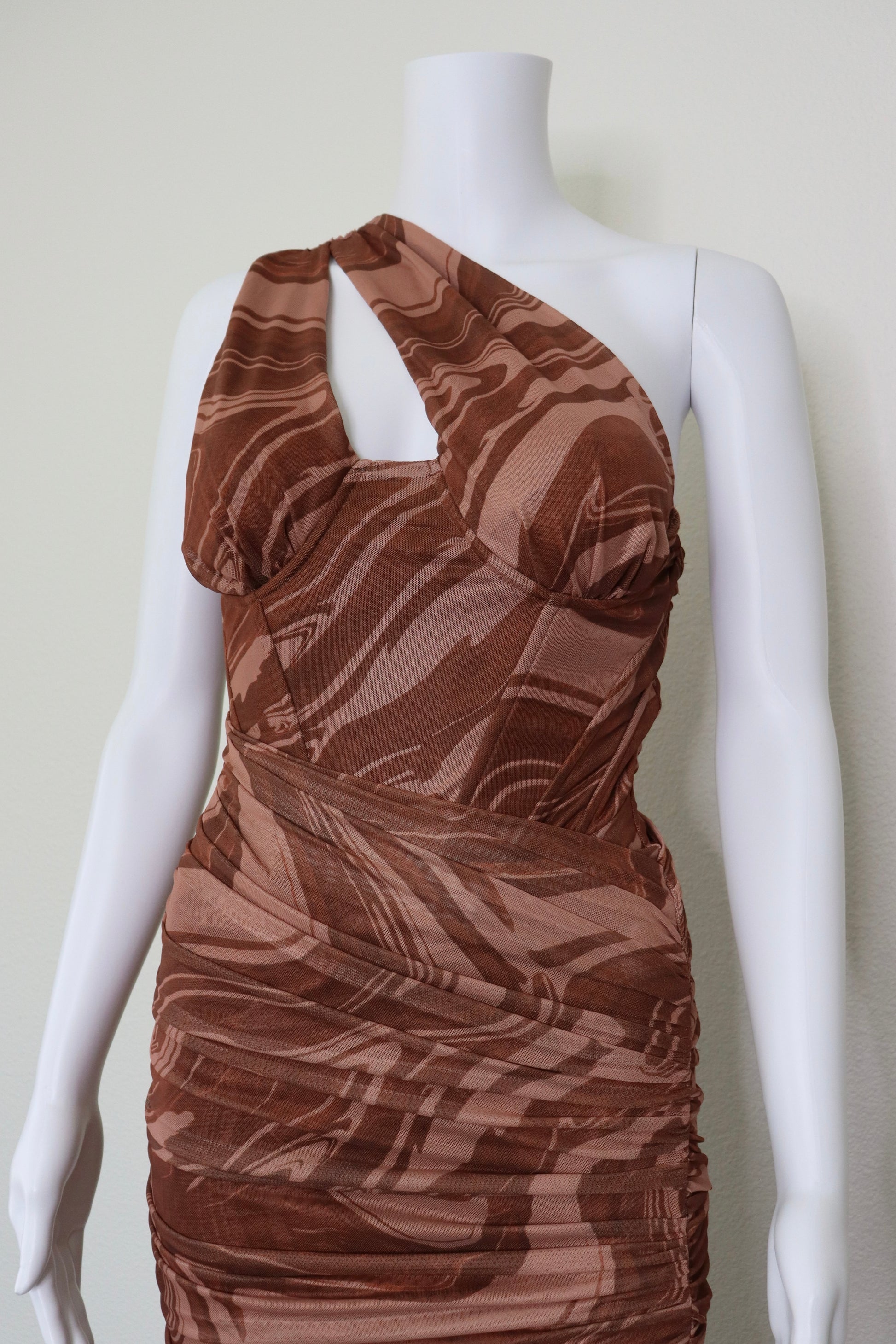 Swirl Marble Midi Dress Lizabella Swirl Marble Midi Dress Lizabella