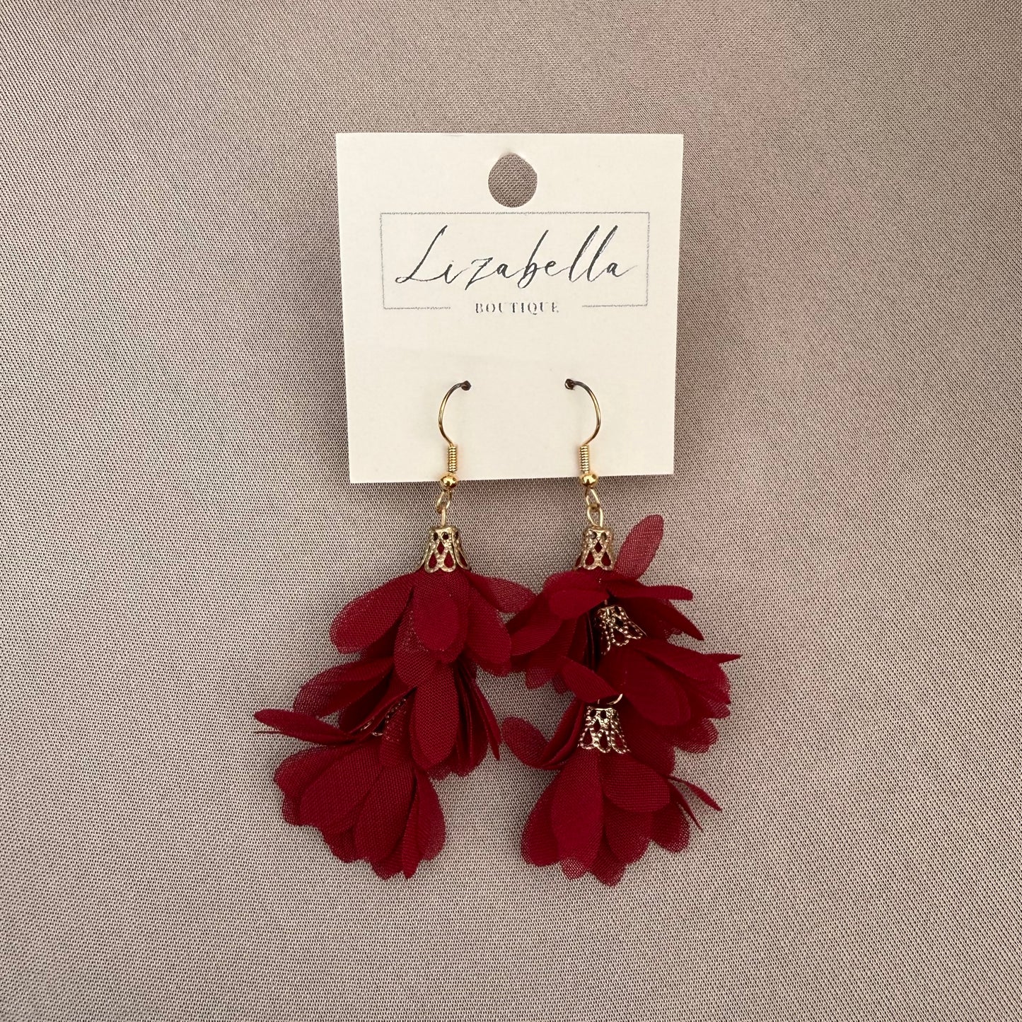 Flower Tassel Earrings